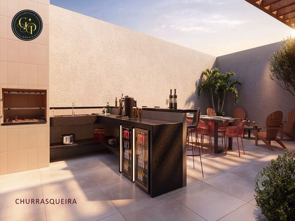 Espaço para o churrasco